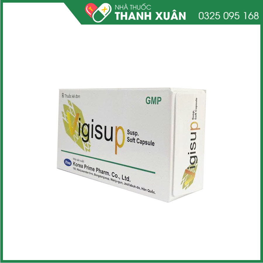 Vigisup Susp. Soft Capsule thuốc điều trị nhiễm khuẩn và nhiễm nấm âm đạo